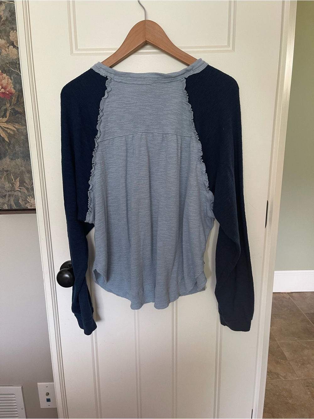 Pilcro Ruffled Raglen Thermal Top - Picture 4 of 5